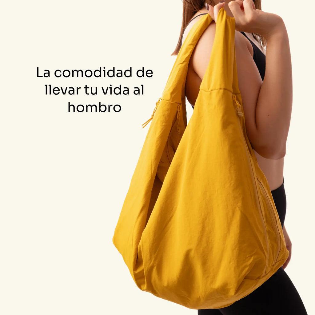Lumi Tote - WB0165 - Bolsa estilo hobo amplia, ligera y funcional con compartimentos ocultos y textura suave al tacto
